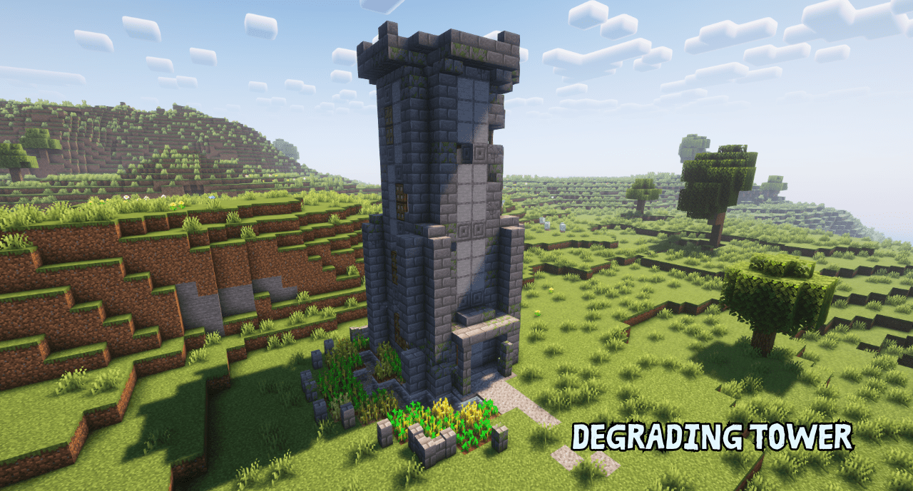 Деревянная хижина в лесу с детализированным интерьером из мода Formations Overworld