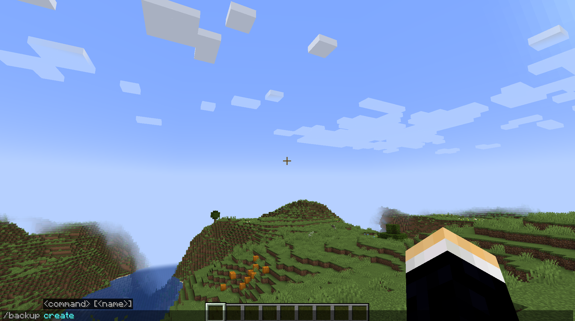 Процесс восстановления мира из резервной копии в Minecraft с помощью FTB Backups 2