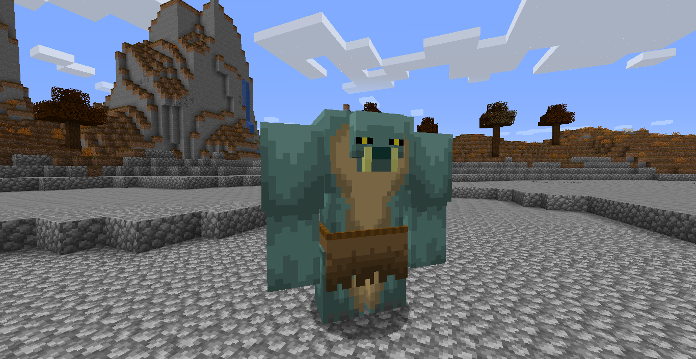 Грандиозный замок из каменных блоков в Minecraft