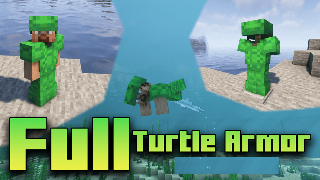 Full Turtle Armor для Minecraft 1.21.5