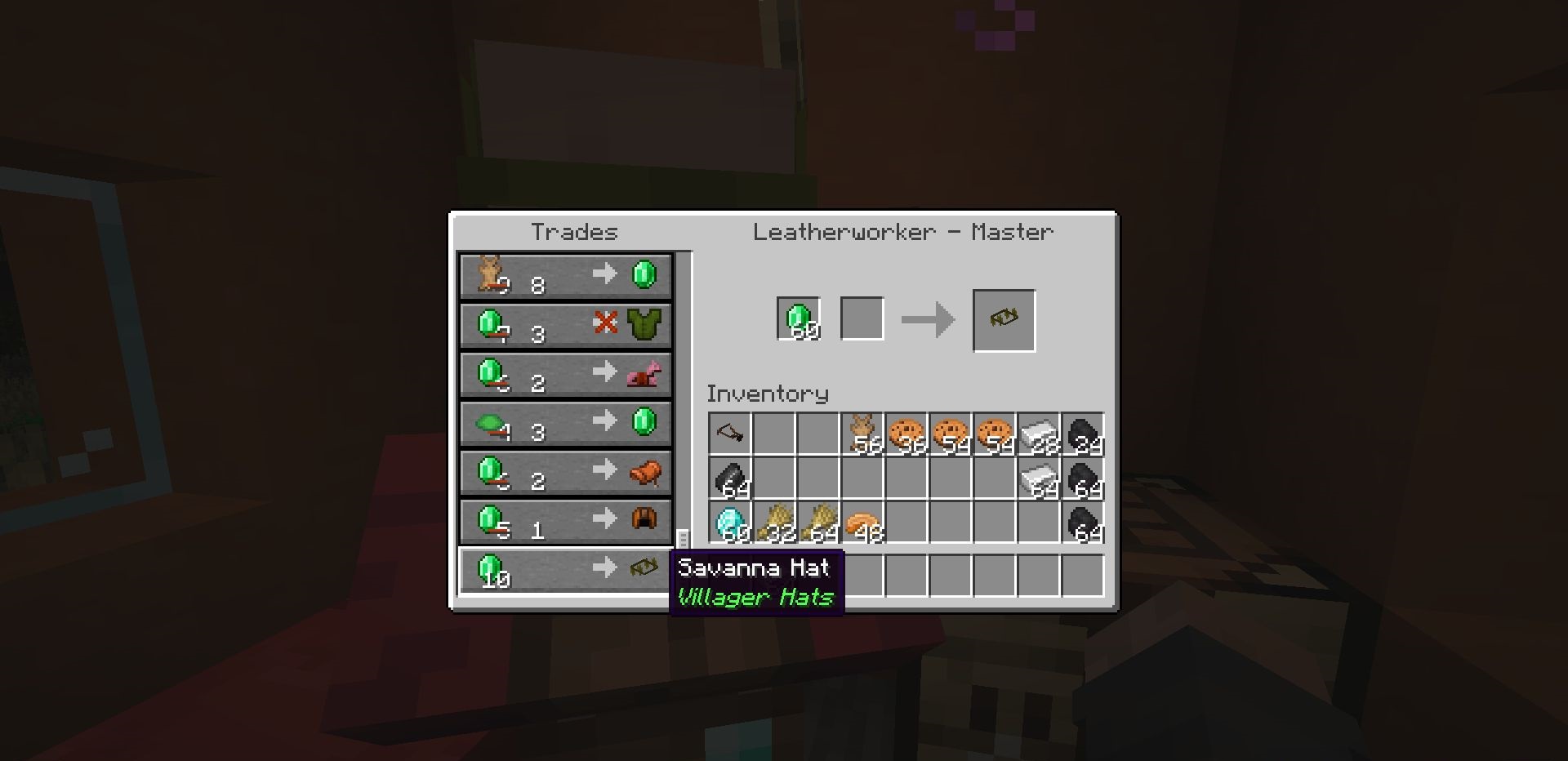 Коллекция шляп из мода Gen’s Villager Hats для Minecraft