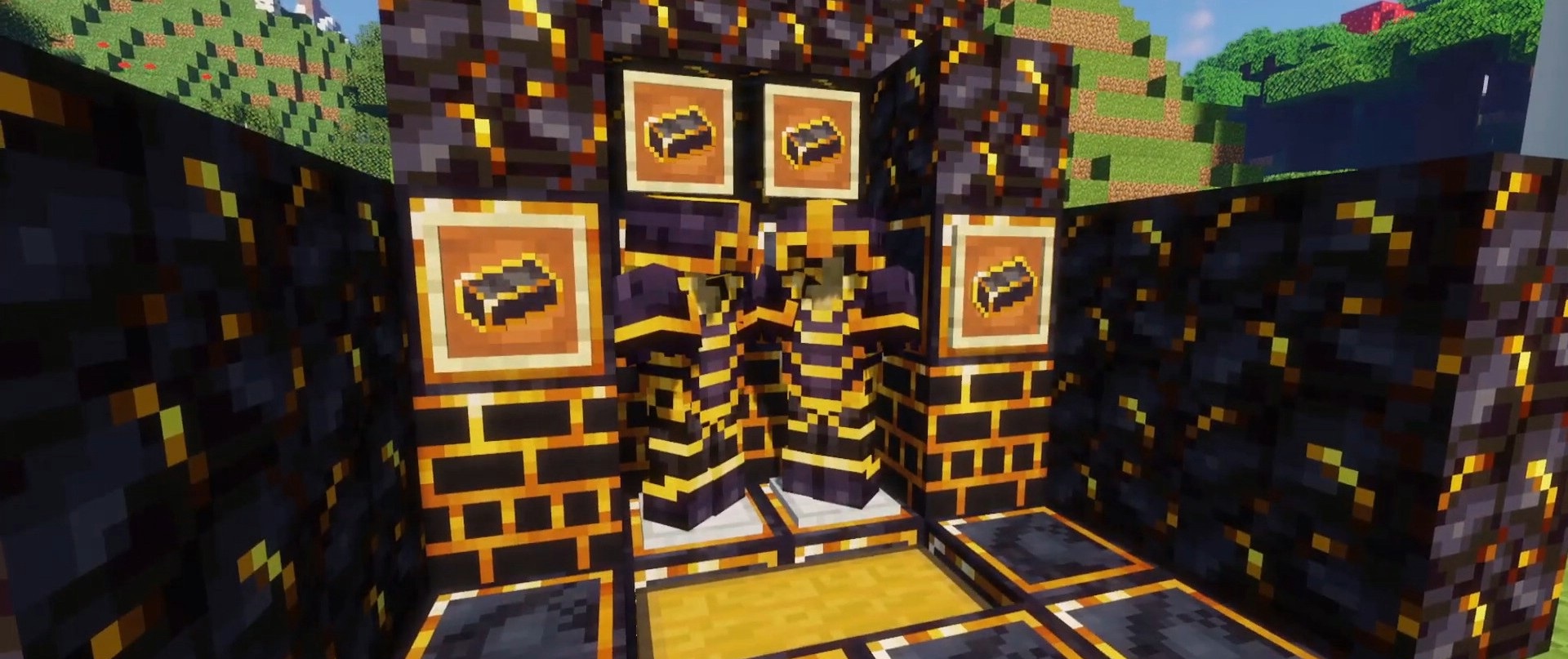 Крафт позолоченных инструментов в Minecraft - улучшенные мечи, кирки и топоры