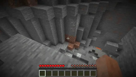 Красивый закат в Minecraft с видом на построенный игроком замок