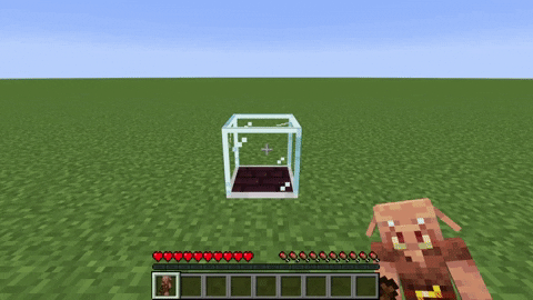 Анимация исследования разных биомов в Minecraft: лес, пустыня, горы