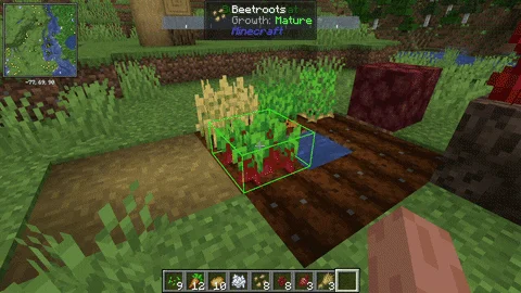 Анимация процесса крафта инструментов в Minecraft