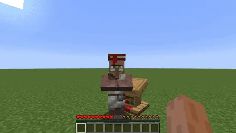 Гифка с мультиплеерным режимом на сервере Hypixel