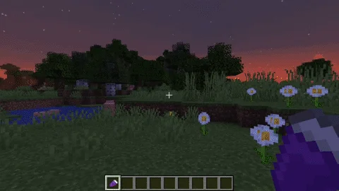 Анимация строительства дома в Minecraft с использованием разных блоков