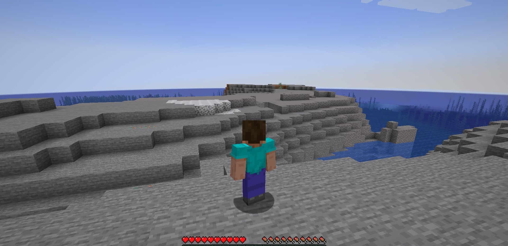 Godling использует способности в битве с мобами в Minecraft