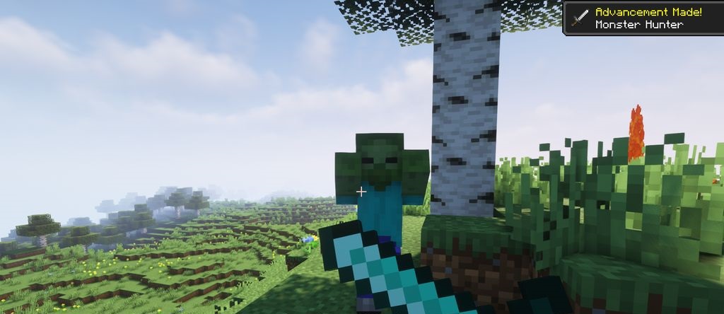 Сравнение старой и новой боевой системы в Minecraft
