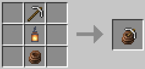 Рецепт крафта граппера в Minecraft из железных слитков, нитей и палки