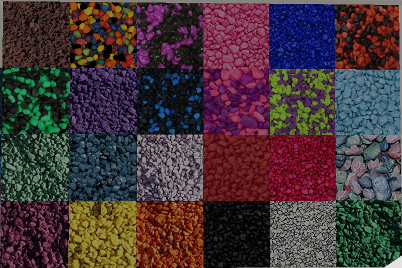 Разноцветные гравийные блоки в Minecraft для декоративных построек