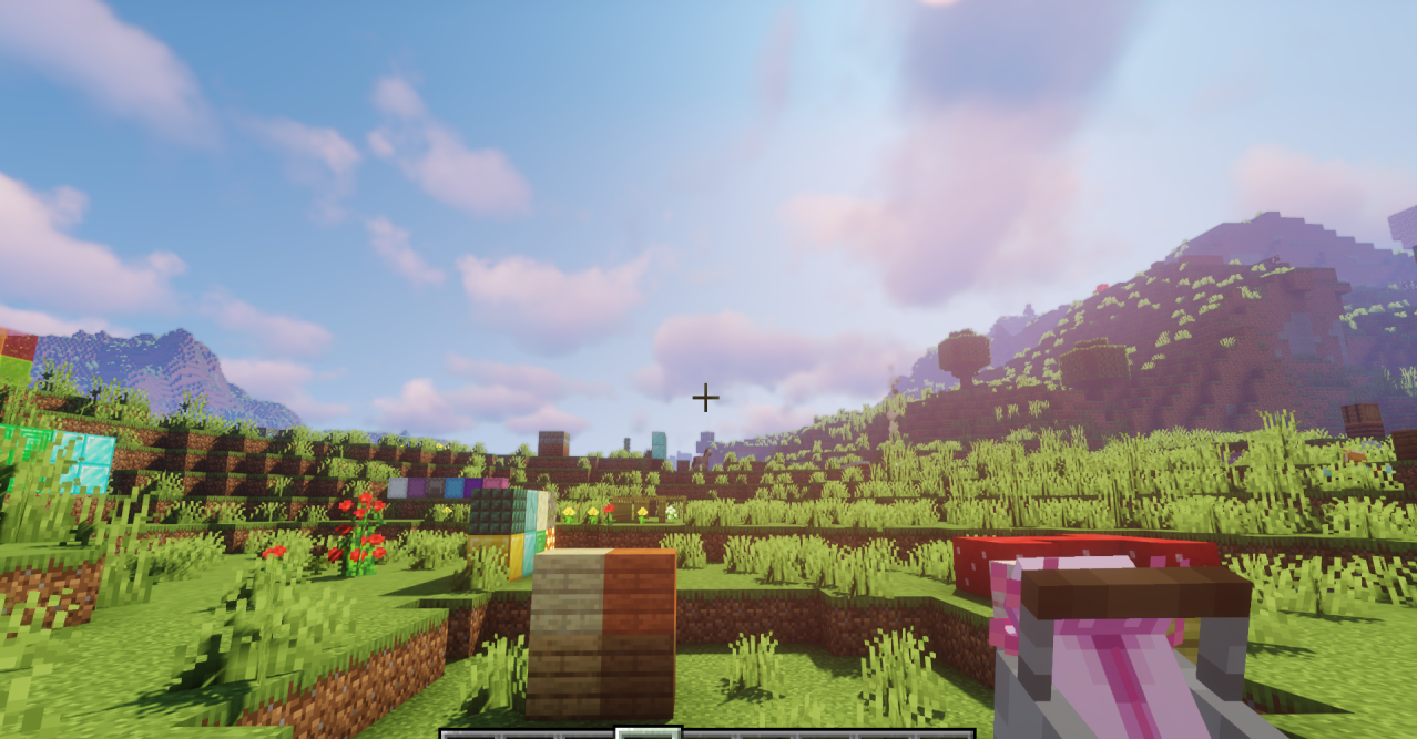 Скриншот Minecraft с 3D текстурами - мечи и кирки в новом стиле