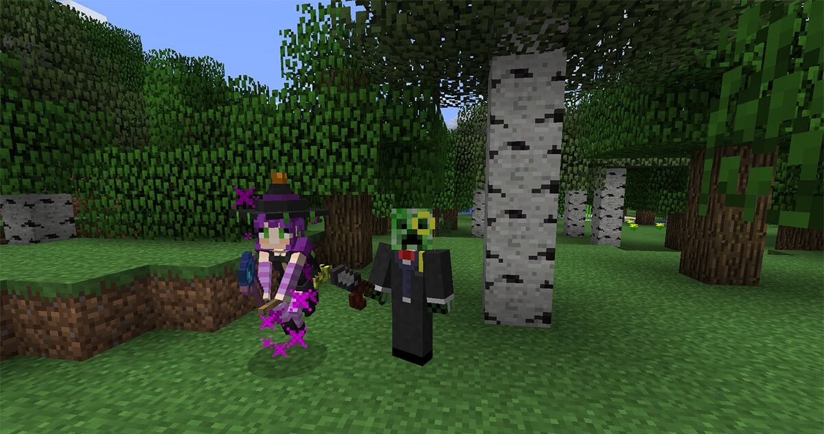Битва с боссом из Grimoire of Gaia в Minecraft, демонстрирующая сложность мода