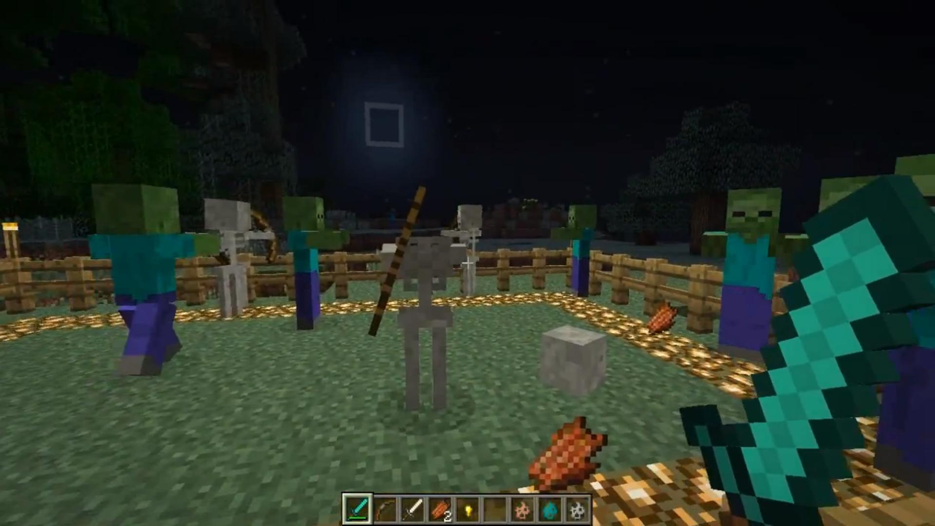 Игроки взаимодействуют на многопользовательском сервере Minecraft