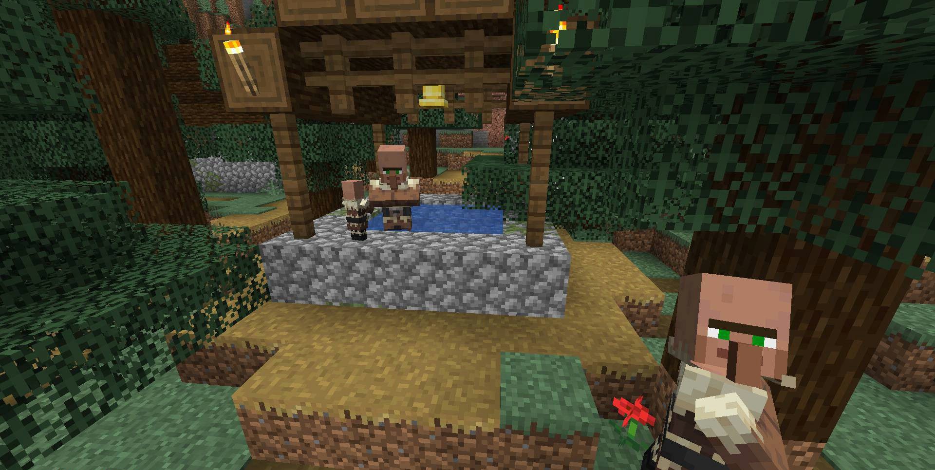 Капитан стражей в Minecraft командует защитой деревни