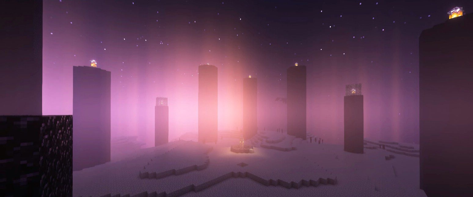 Реалистичная вода и освещение в Minecraft с шейдерами Hadron