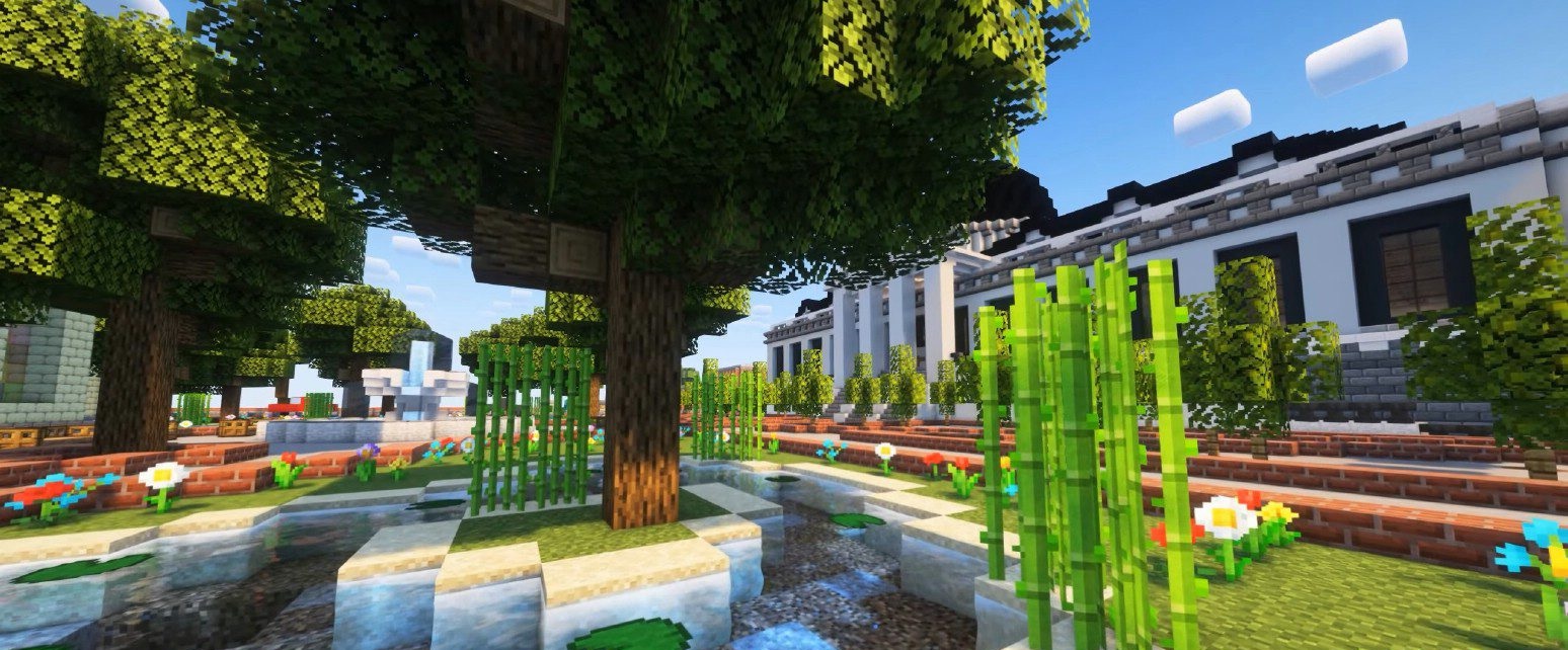 Сравнение Minecraft с шейдерами Hadron и без них