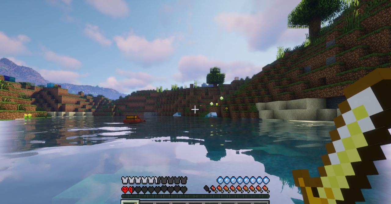 Сравнение стандартных сердец Minecraft и новых из текстур-пака Hardcore Hearts