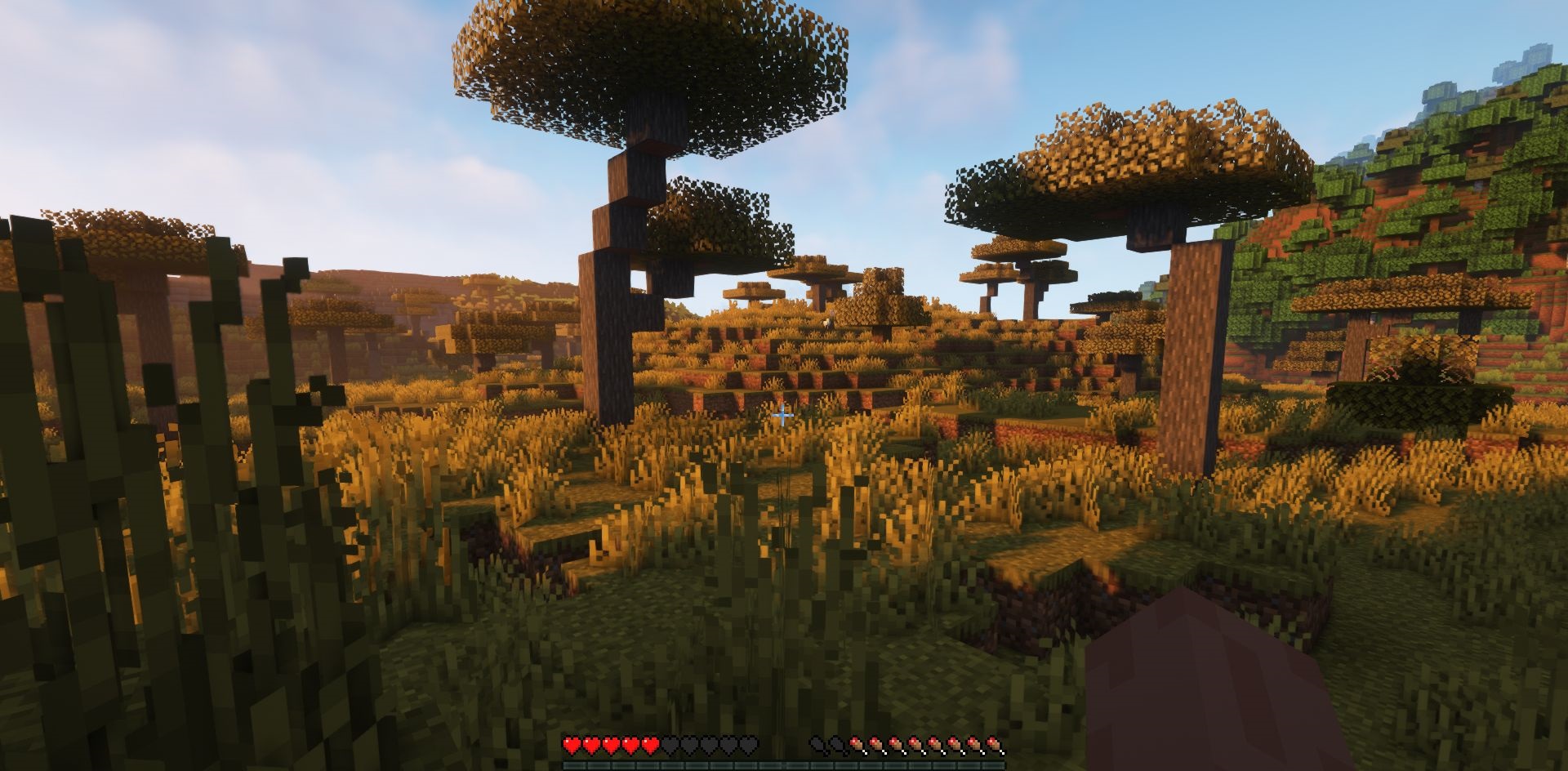 Пример использования зелий в Minecraft с модом Harder Natural Healing