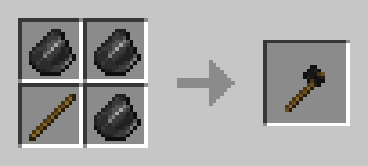 Топор в моде Better Punching для рубки дерева в Minecraft