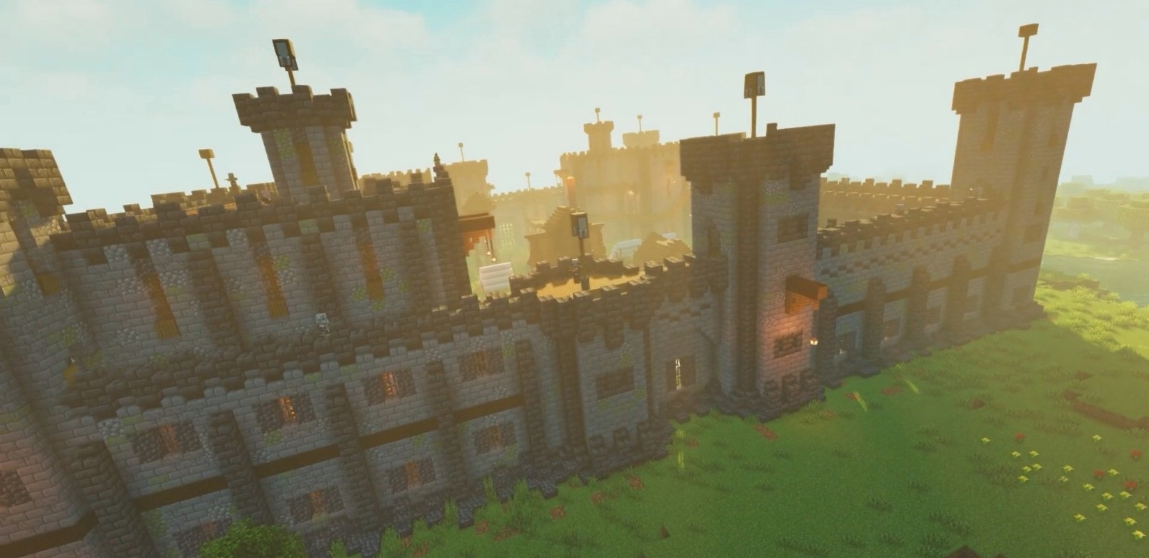 Призрачные огни и декор в Minecraft с модом Haunted Harvest