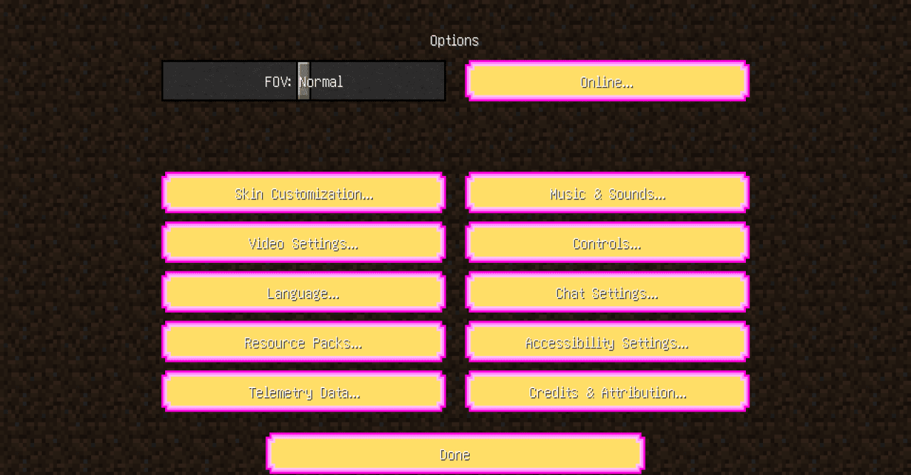 Скриншот интерфейса Minecraft с Horimiya Custom GUI, показывающий инвентарь в аниме-стиле