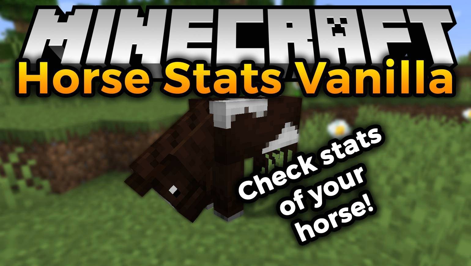 Horse Stats Vanilla для Minecraft 1.18.2