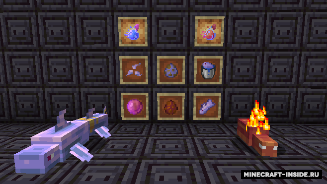 Новые мобы в Minecraft: брызгалка и светлячок из мода Throwable Fluids