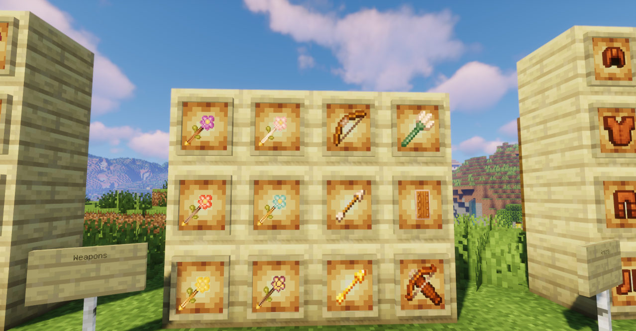 Разнообразие биомов в Minecraft с улучшенной графикой от Htmlilly’s Flower Crafting Tools