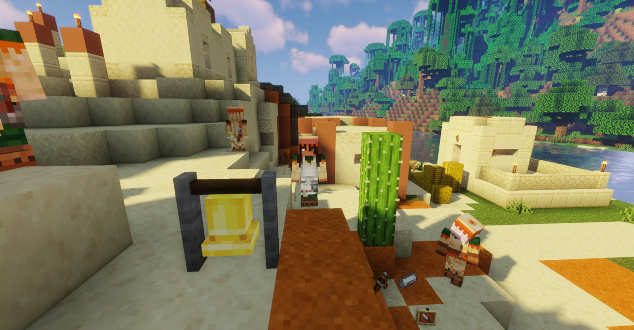 Разнообразие текстур жителей в Minecraft с Human Era