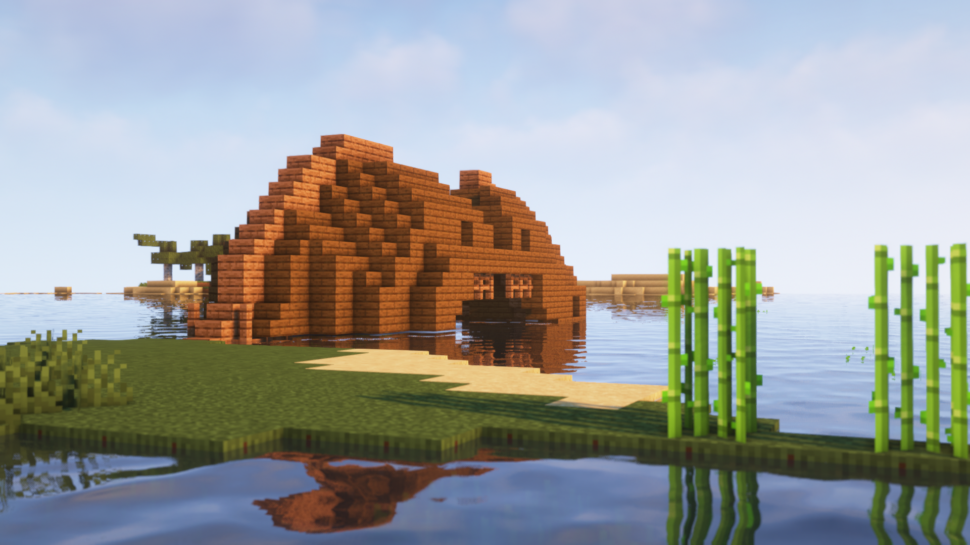 Скриншот Minecraft с улучшенным интерфейсом после установки мода I Know How To Play