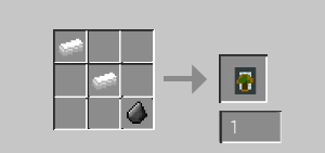 Рецепт крафта воспламенителя в Minecraft