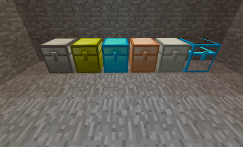 Сравнение вместимости разных сундуков из мода Iron Chests