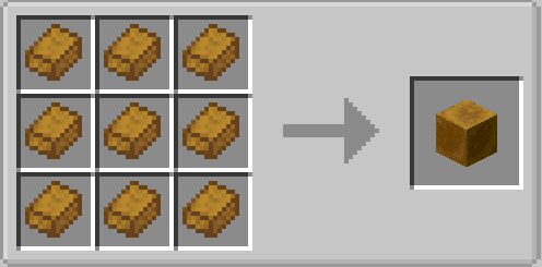 Интерфейс крафта новых предметов из сахара в Minecraft
