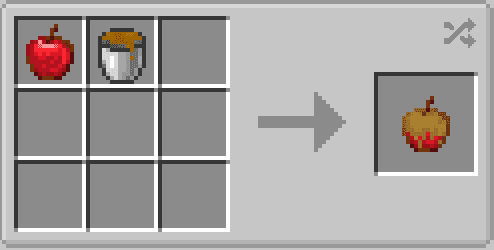 Процесс создания карамели из сахара в Minecraft с модом Sugar Plus