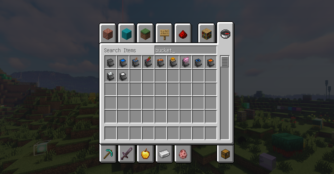 Реалистичные текстуры воды и лавы в Minecraft с модом Imersive Bucket