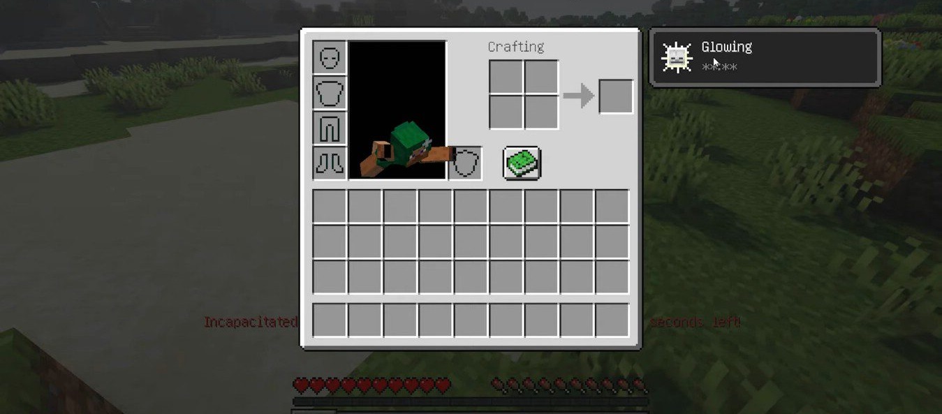 Настройки мода Incapacitated в меню Minecraft для кастомизации геймплея