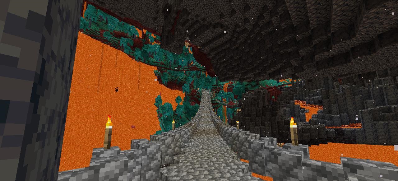 Шейдер Inception в Minecraft с эффектом зеркального отражения мира