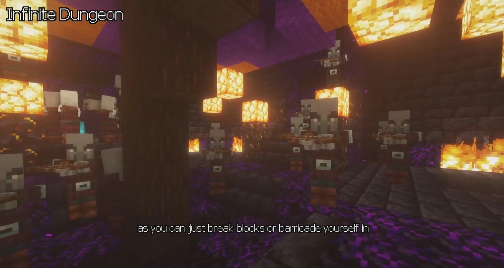 Игрок использует ключ для входа в подземелье в Minecraft