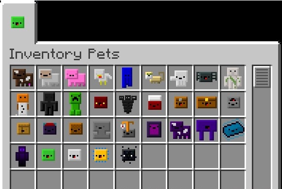 Крафт питомца в Minecraft с помощью мода Inventory Pets