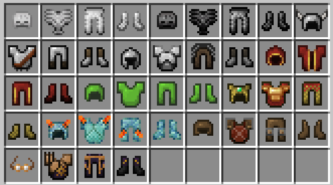 Интерфейс верстака в Minecraft с рецептами крафта инструментов