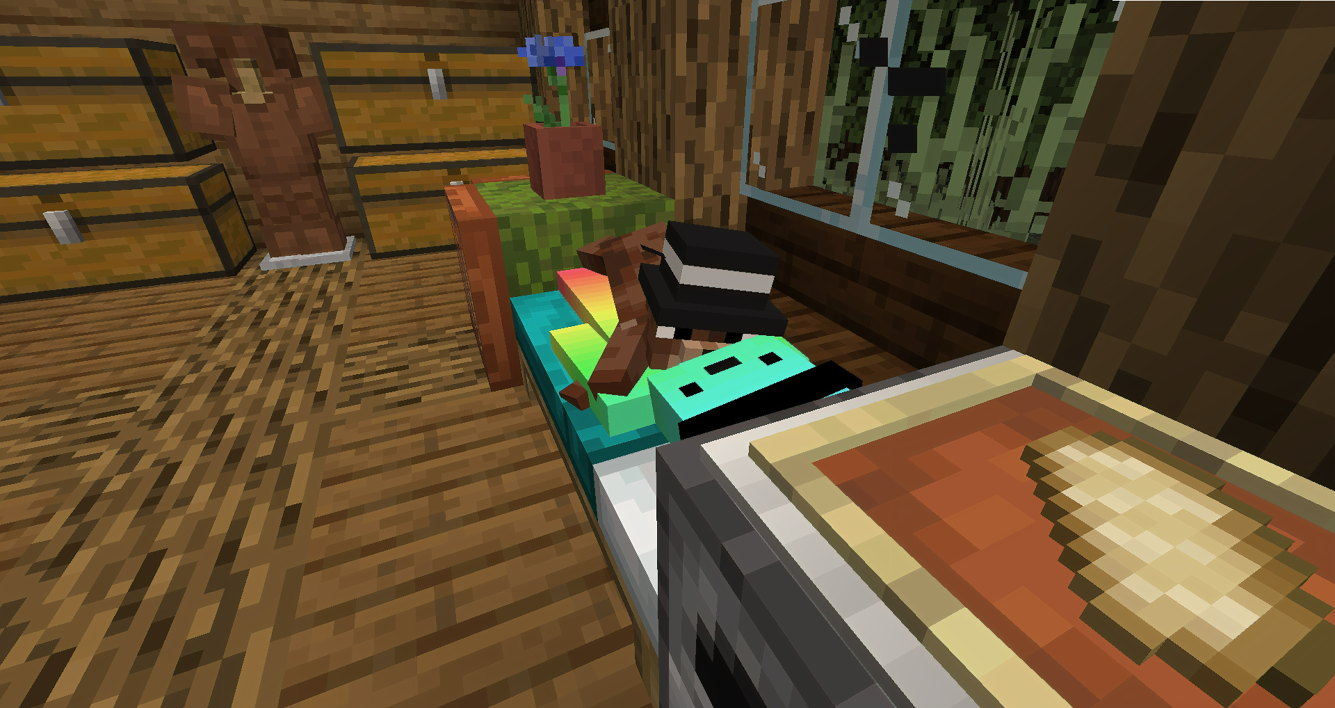 Игроки на сервере Minecraft строят город вместе