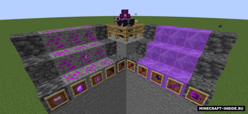 Крафт Чароитовых предметов в Minecraft: рецепты создания винтовки и мультитула