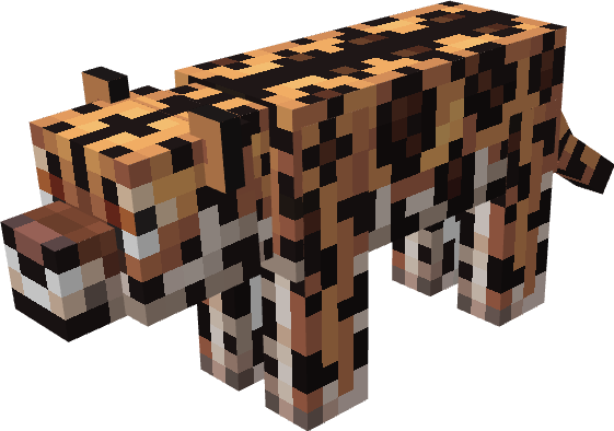 Детализированная модель ягуара в Minecraft с реалистичной анимацией