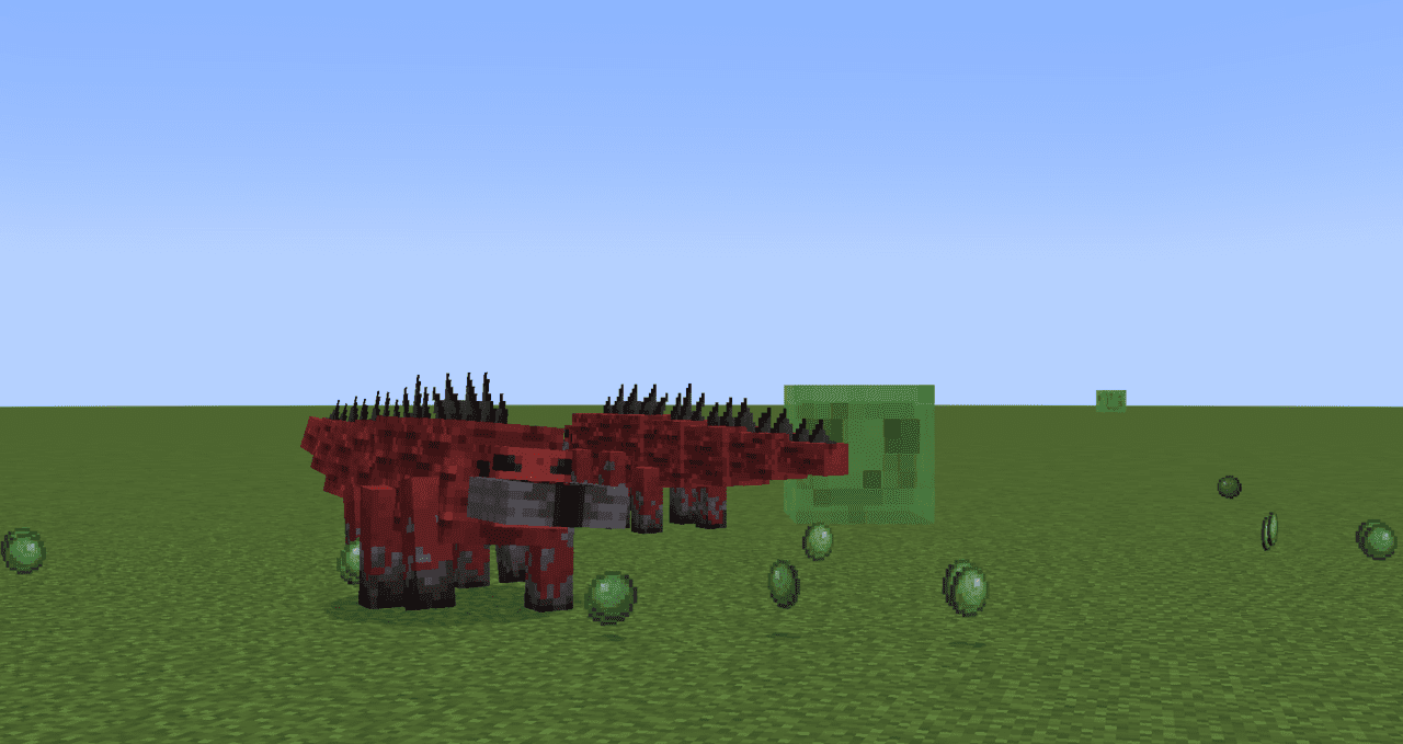 Группа игроков исследует новые локации с модом Jaiz Mobs