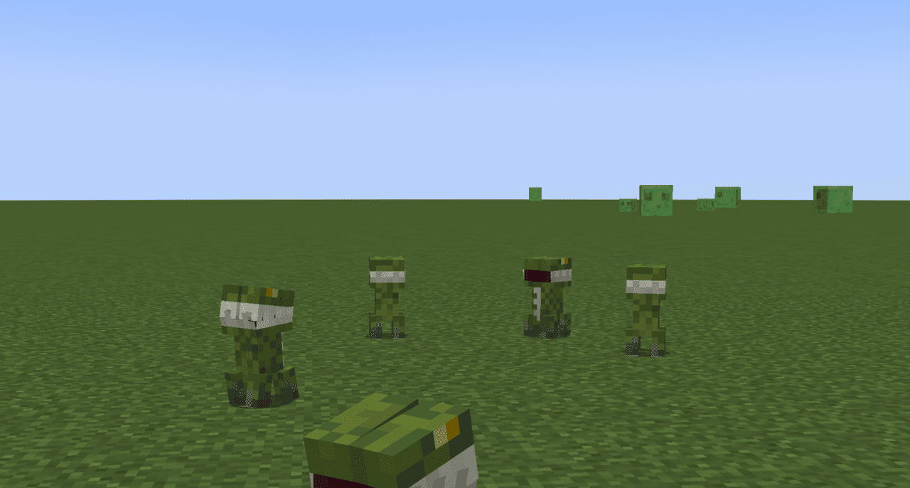 Геймплей с новыми мобами из Jaiz Mobs в подземельях Minecraft