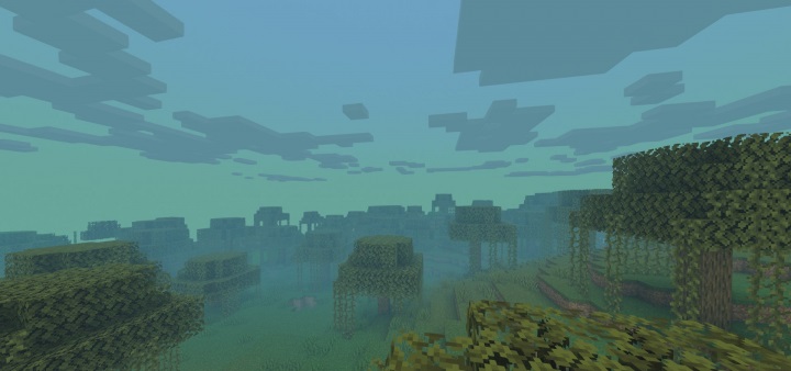 Пример модифицированного интерфейса Minecraft с картой JourneyMap
