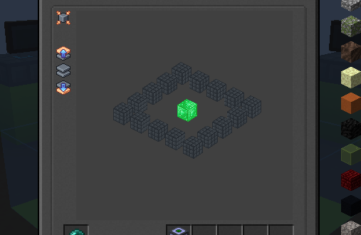 Интерфейс крафта в Minecraft с рецептами для создания инструментов и блоков