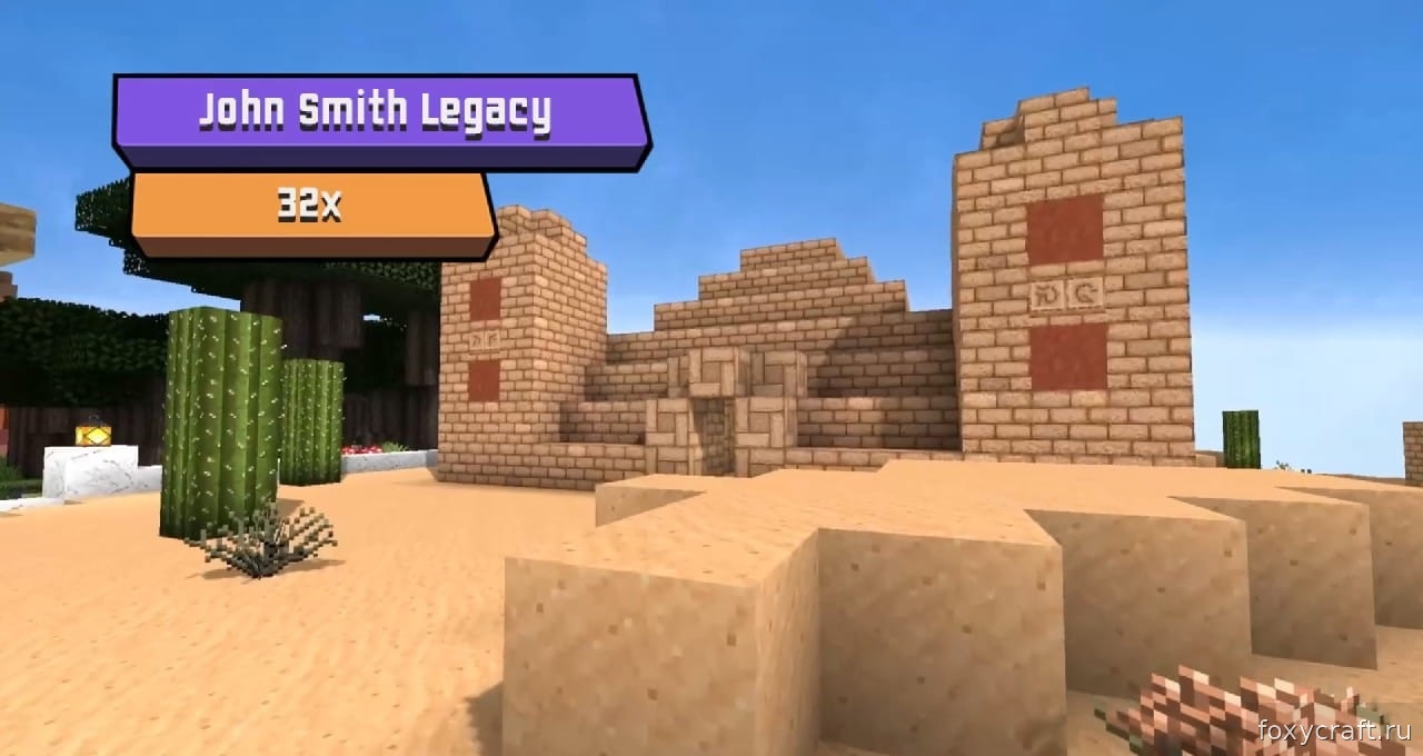 Сравнение стандартной и улучшенной графики в Minecraft с John Smith Legacy 3D