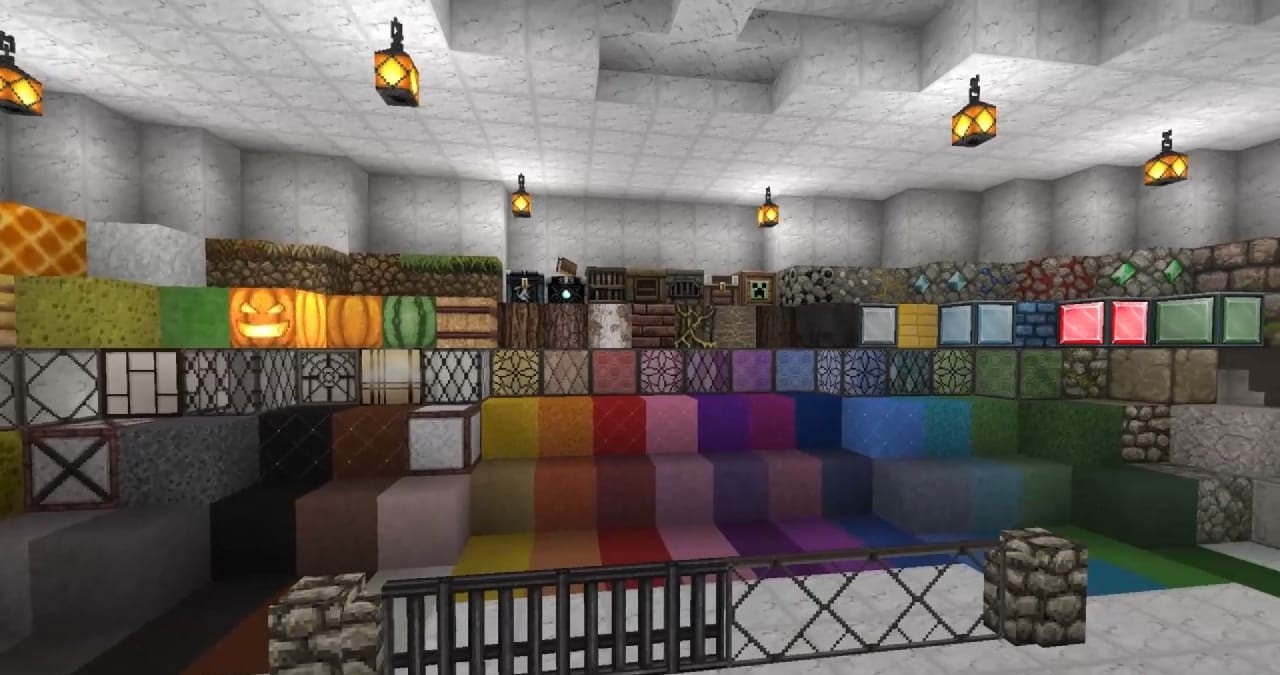 Готовый результат: мир Minecraft с объемными блоками и улучшенной графикой